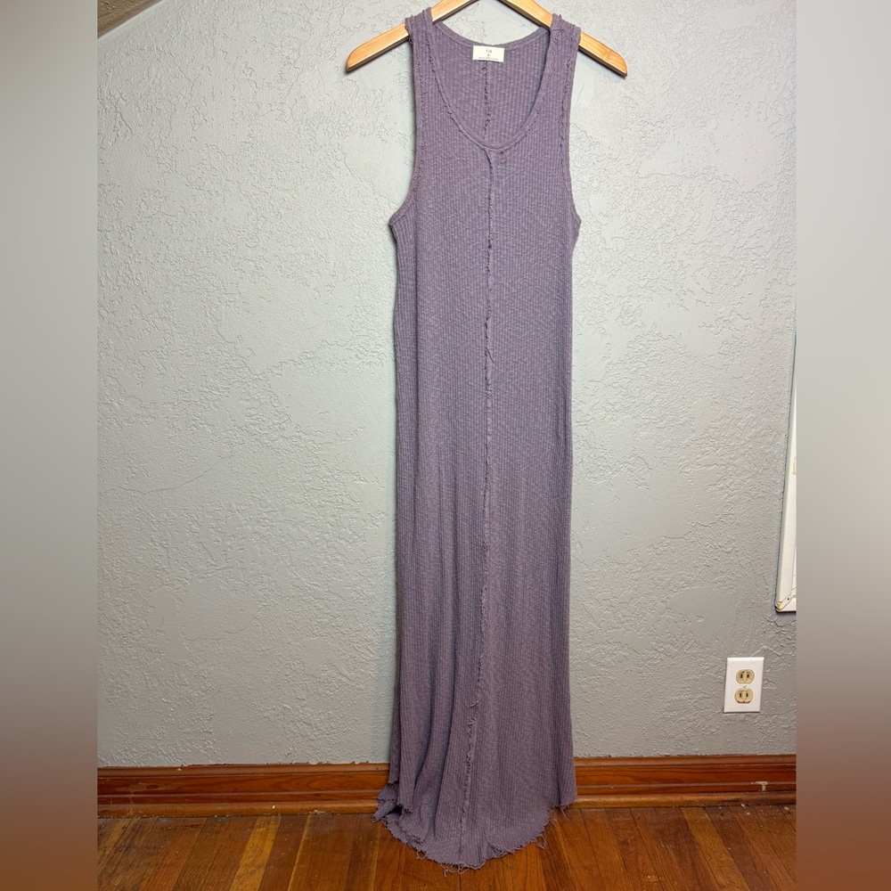 t.la anthropologie ribbed lavender dress